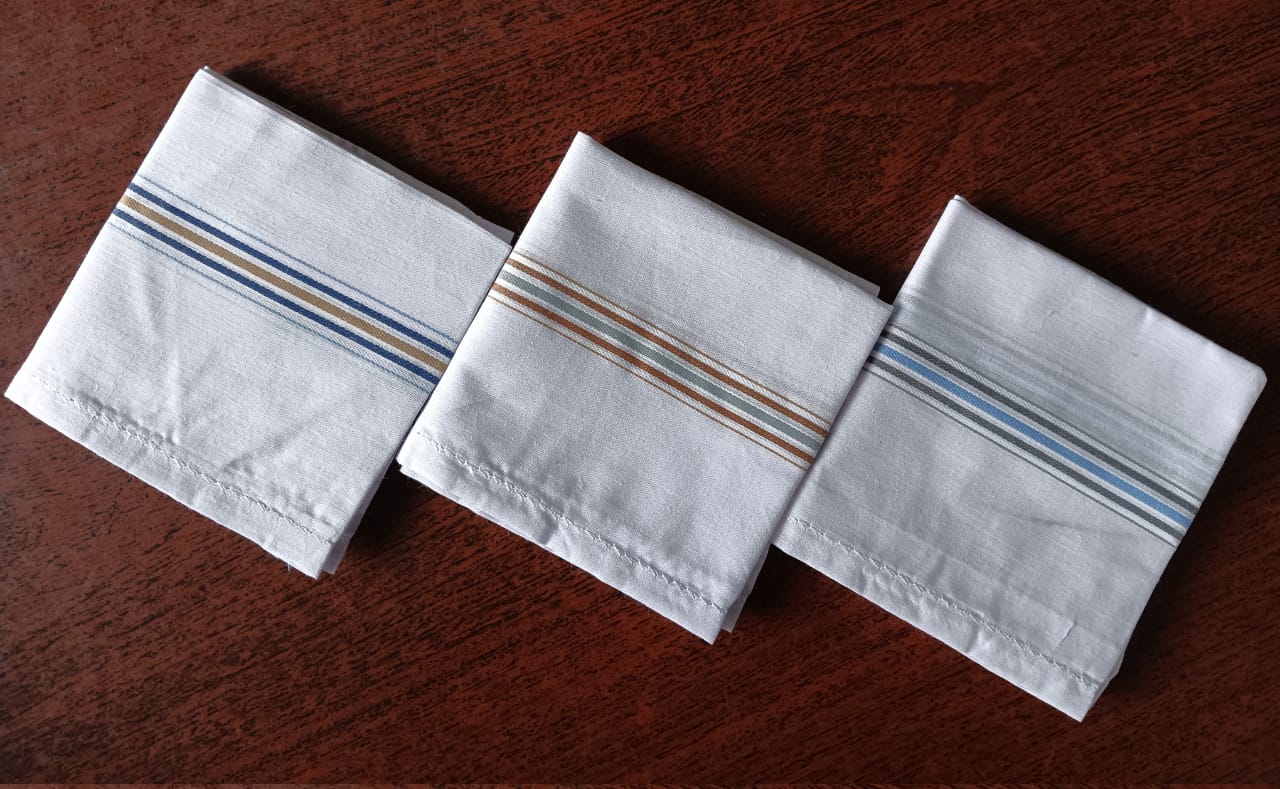 Classic Blue Striped Handkerchief