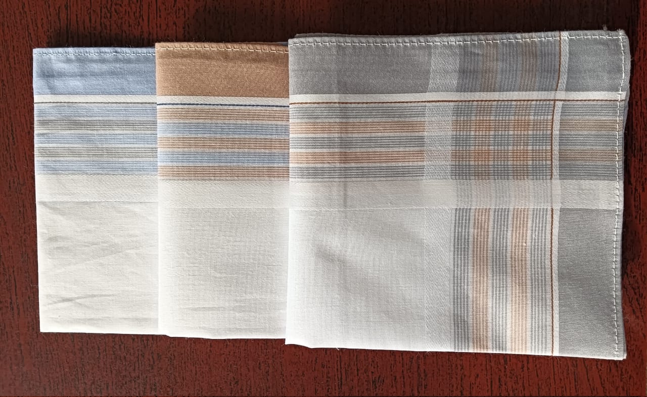 Classic Blue Striped Handkerchief