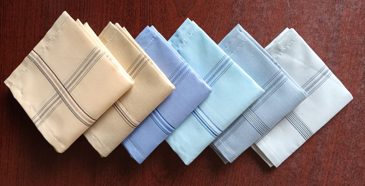 Classic Blue Striped Handkerchief