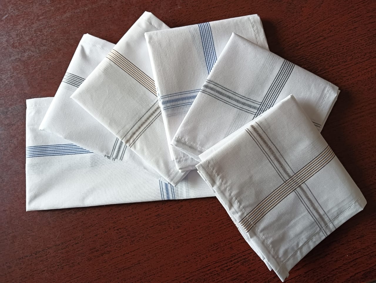 Classic Blue Striped Handkerchief